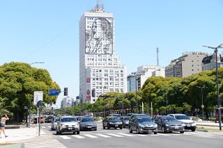 17 Portrait Of Eva Peron On Ministry of Social Development Building Avenida 9 de Julio Avenue Buenos Aires